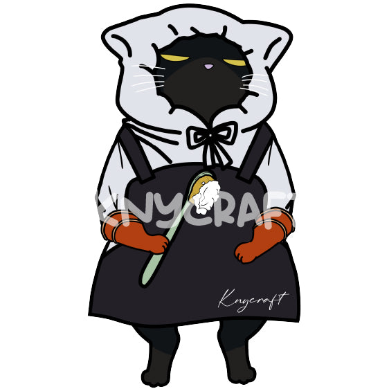 Yukichi - The Masterful Cat Is Depressed Again Today Homemade Stickers 諭吉 - 能幹貓今天也憂鬱手製貼紙