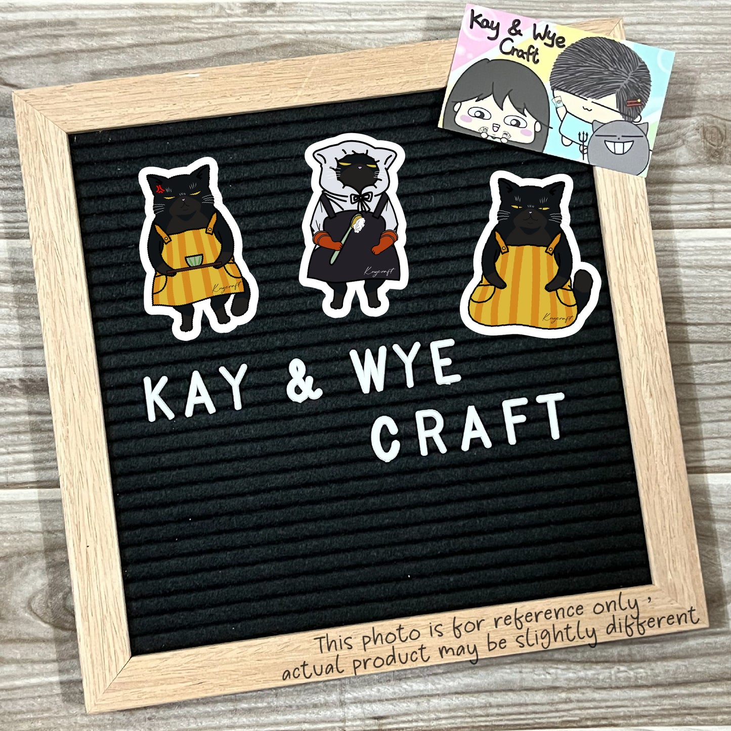 Yukichi - The Masterful Cat Is Depressed Again Today Homemade Stickers 諭吉 - 能幹貓今天也憂鬱手製貼紙