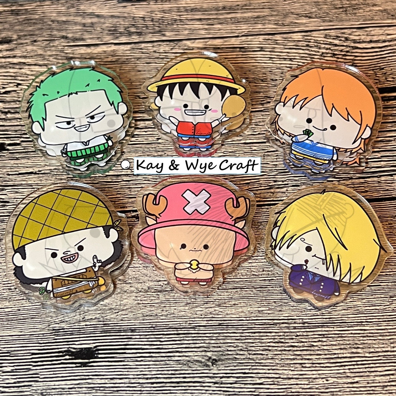 One Piece Clip 海賊王亞卡力膠夾仔