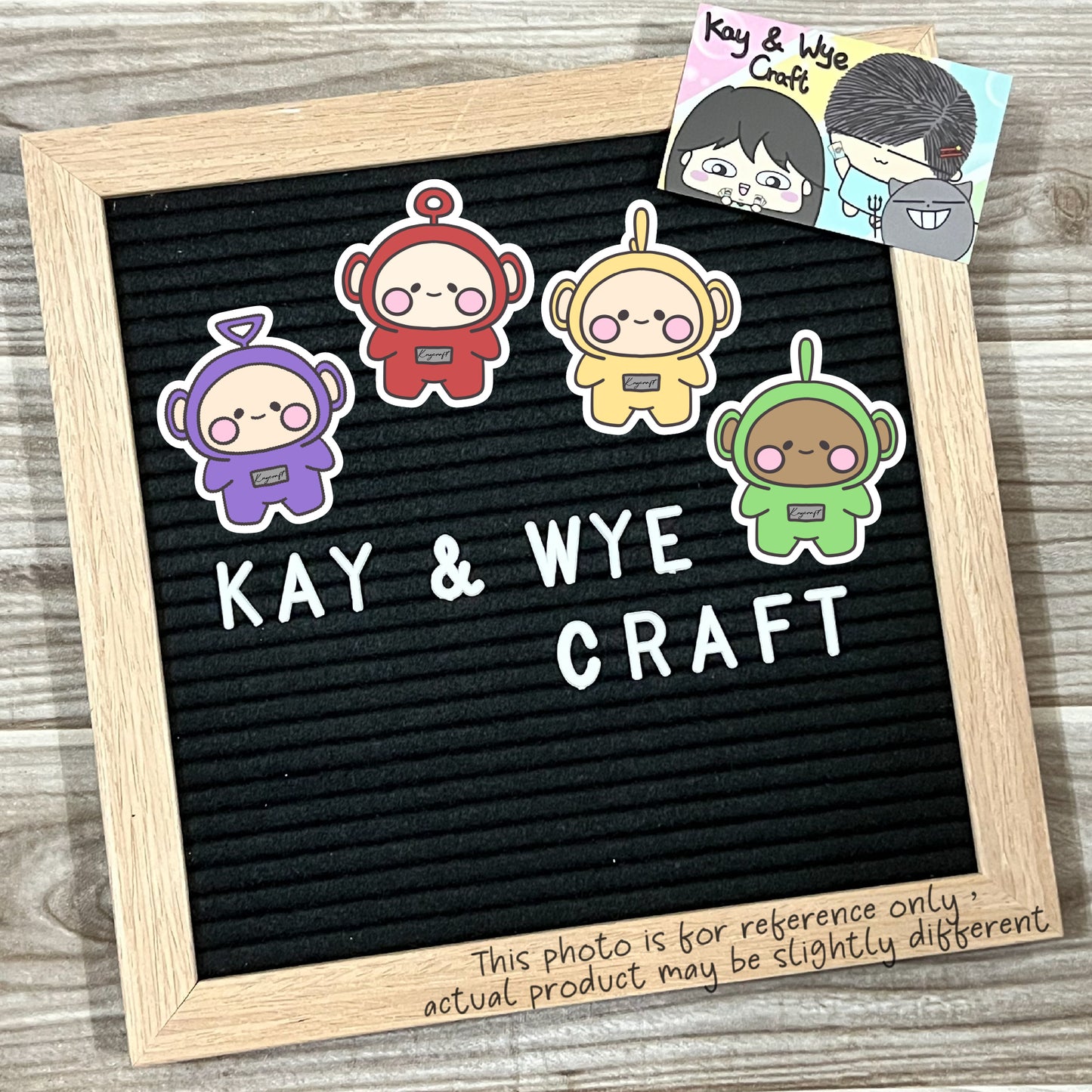 Teletubbies Homemade Stickers 天線得得B手製貼紙