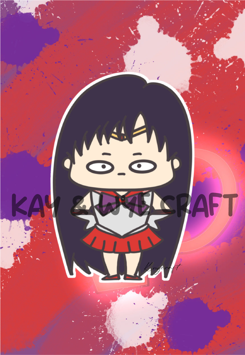 Sailor Moon Homemade Postcard