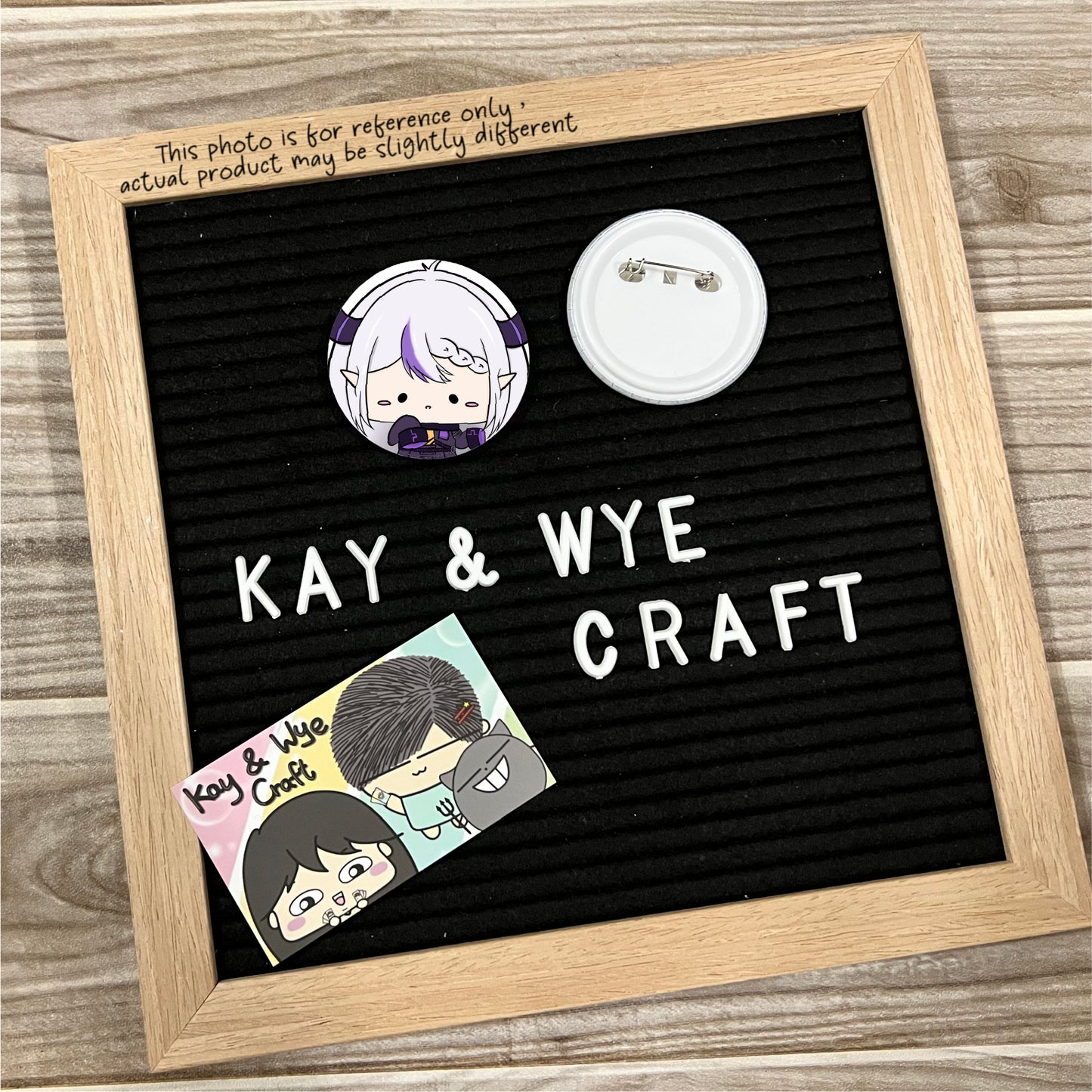 Hololive Homemade Round Badge