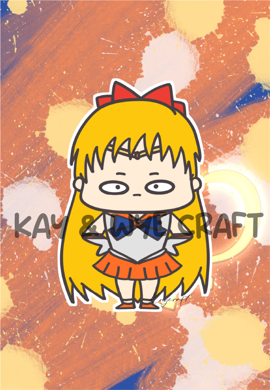 Sailor Moon Homemade Postcard