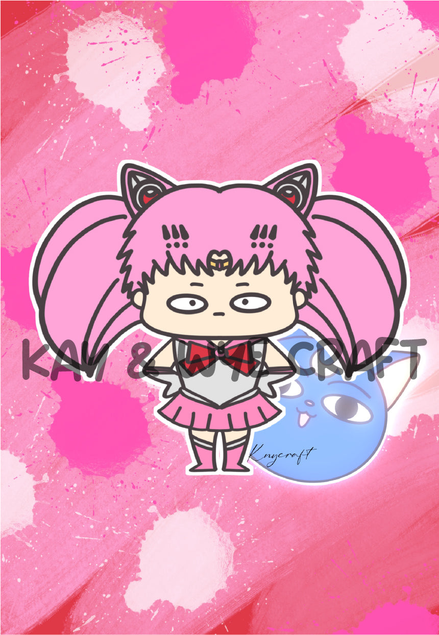 Sailor Moon Homemade Postcard