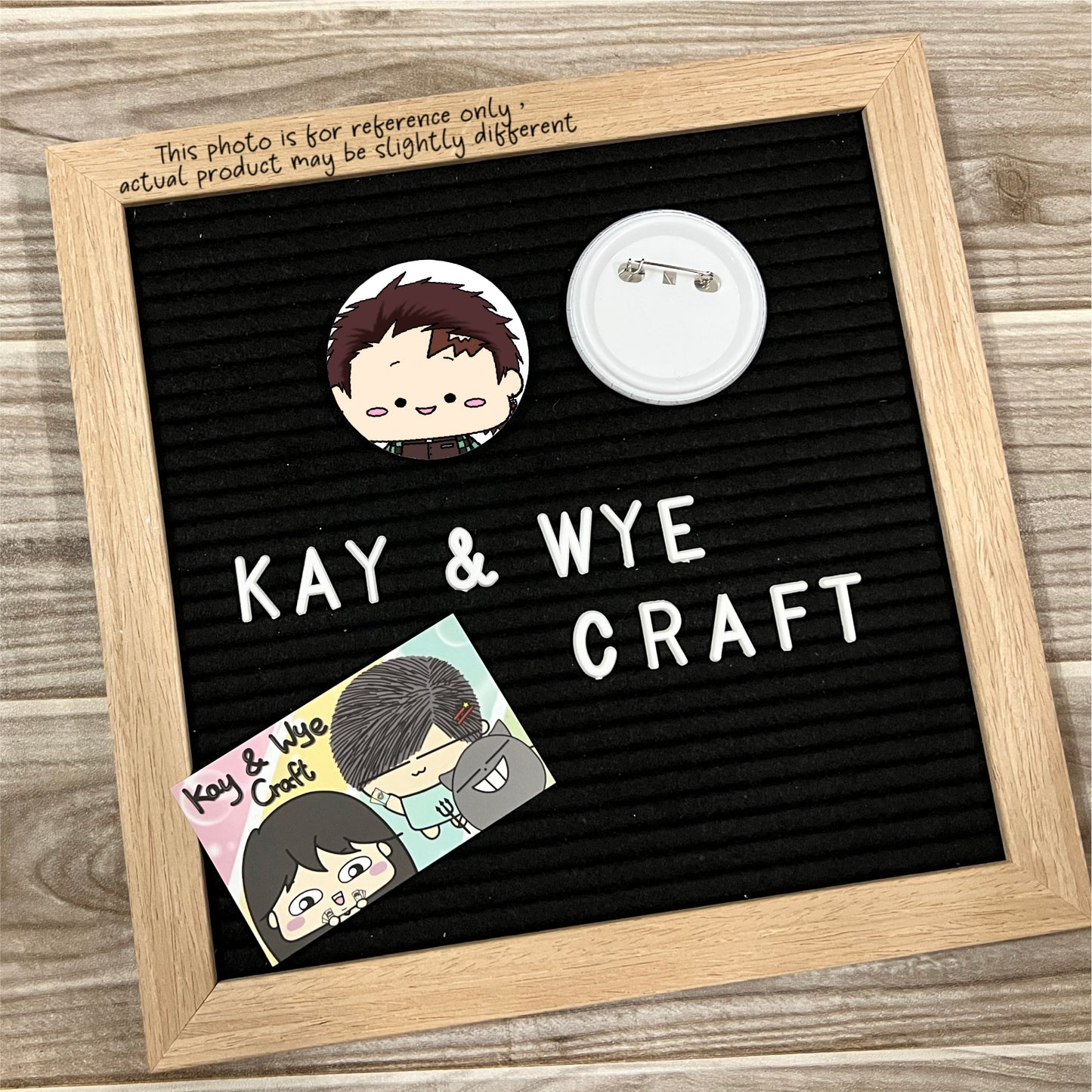 Demon Slayer Homemade Round Badge