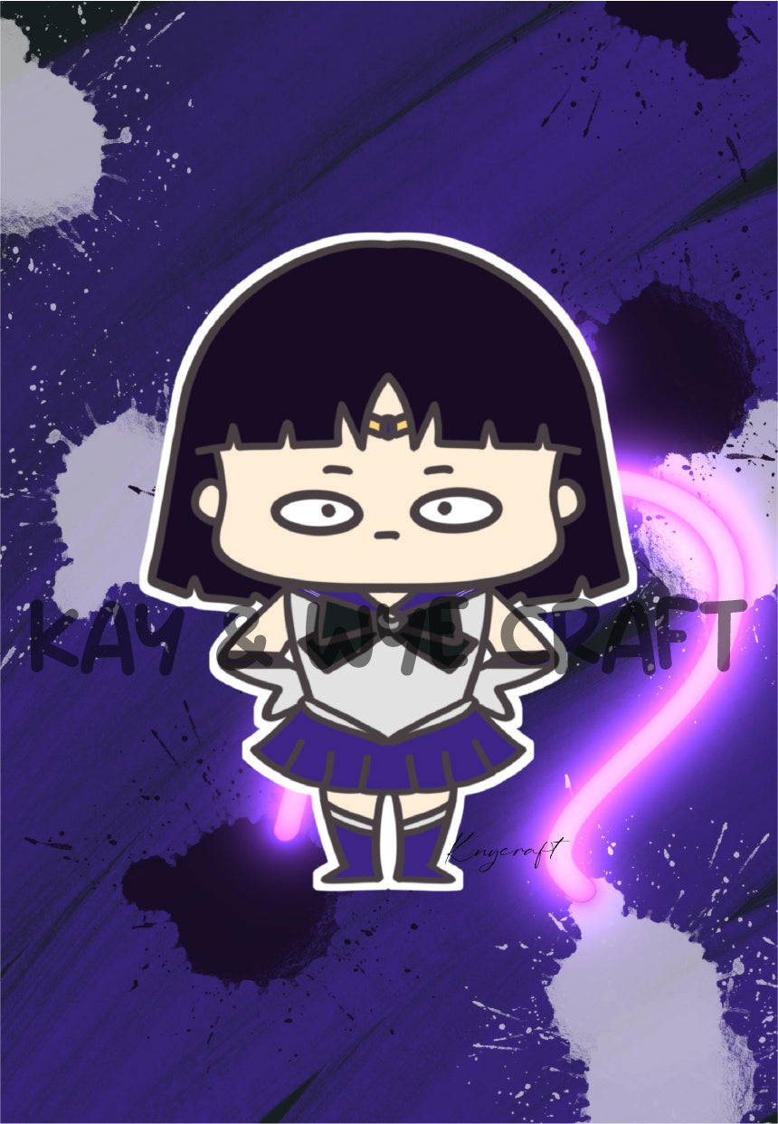 Sailor Moon Homemade Postcard