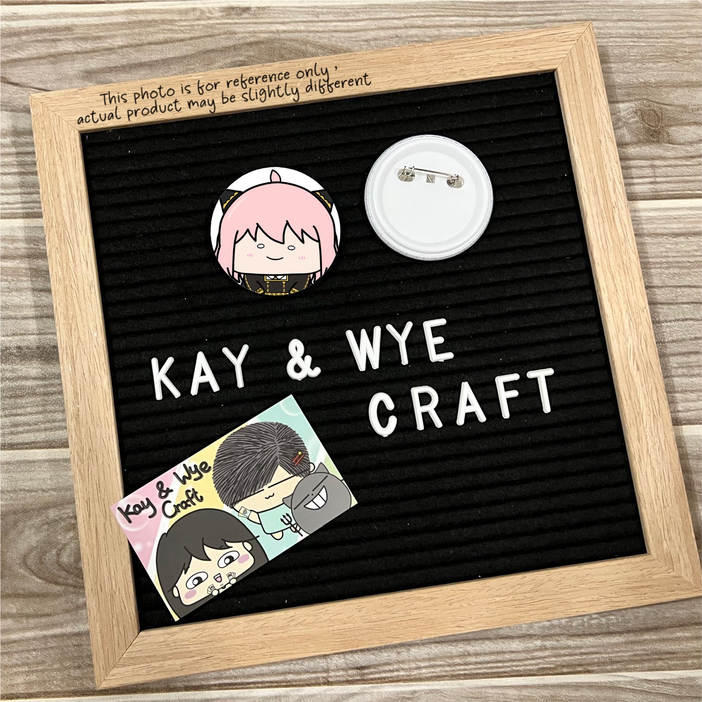 Baby Anya Homemade Round Badge