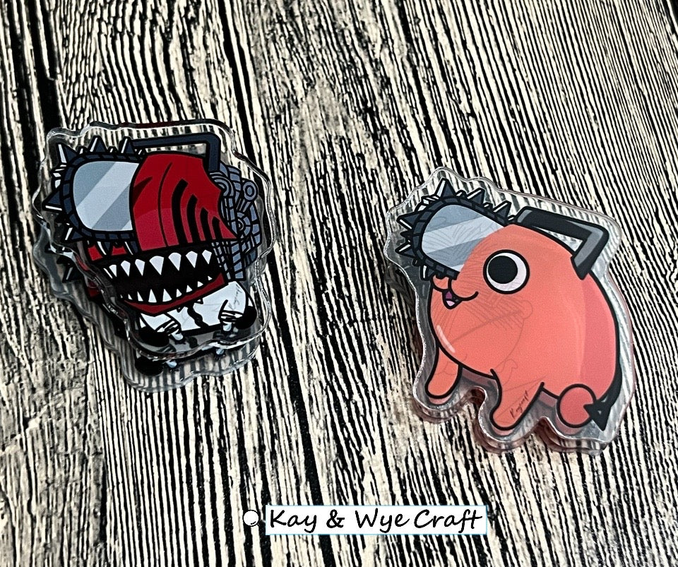 Chainsaw Man Clip 鏈鋸人亞卡力膠夾仔