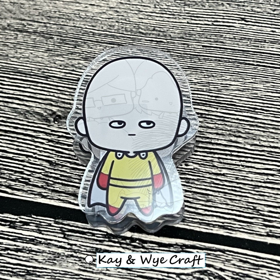 One Punch Man Clip 一拳超人亞卡力膠夾