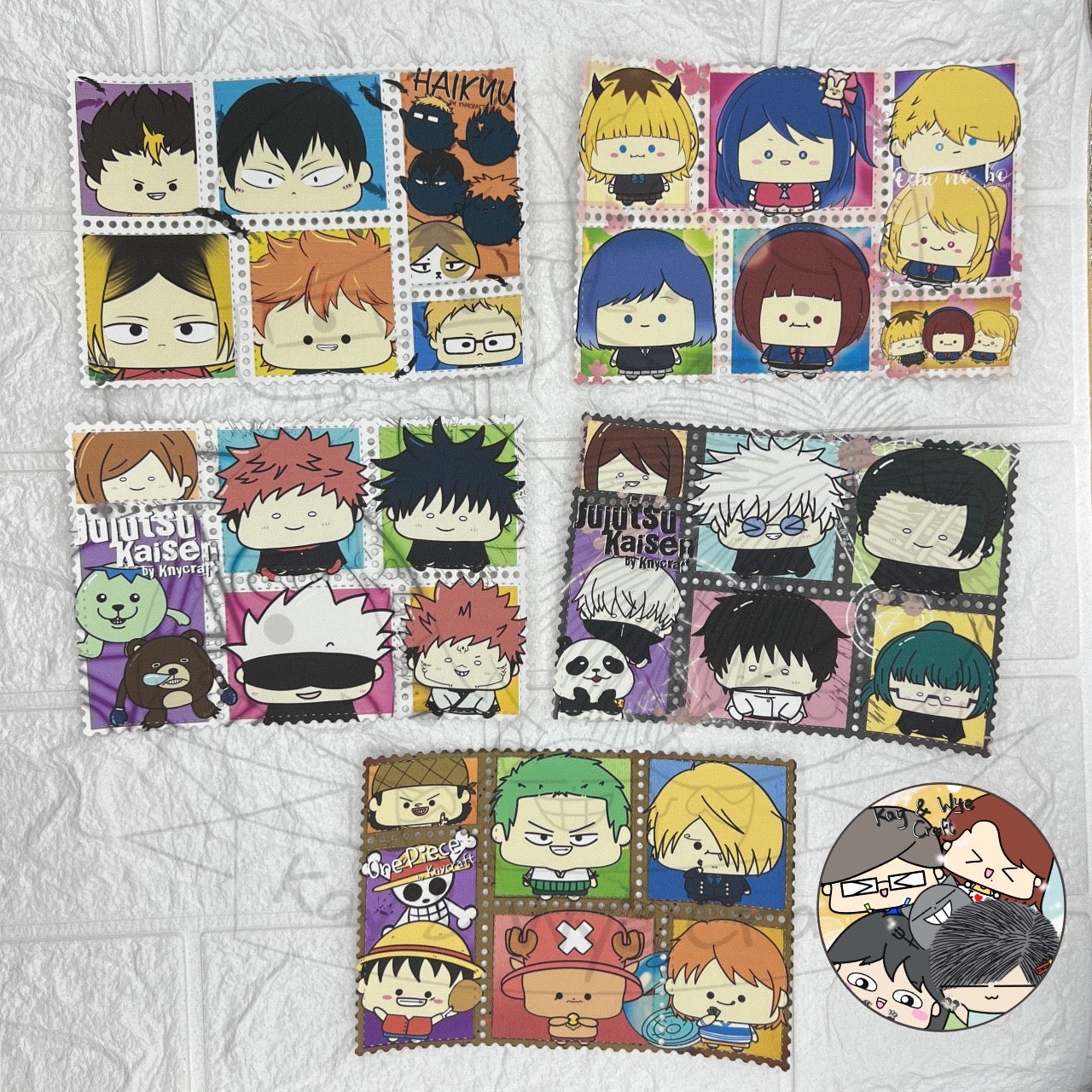 Postage Homemade Stickers 郵票手製貼紙