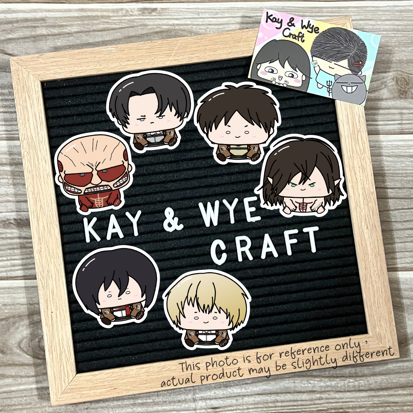 Attack on Titan Homemade Stickers 進擊的巨人手製貼紙