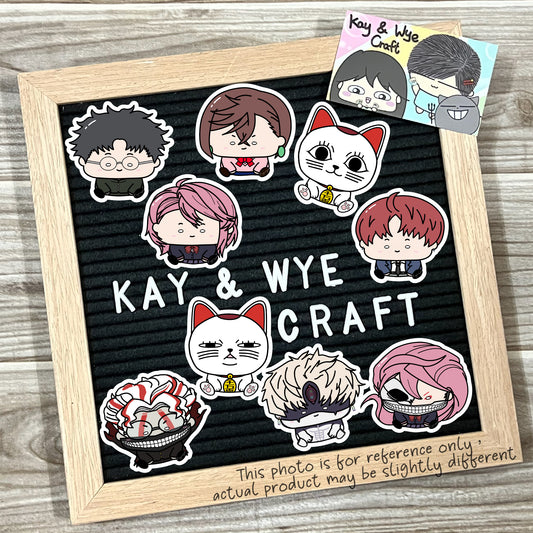 Dandadan Homemade Stickers 膽大黨手製貼紙