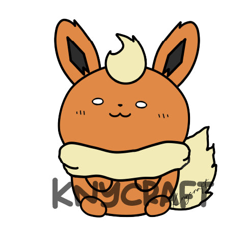 Pokémon - Eevee Homemade Stickers 寵物小精靈 - 伊貝手製貼紙