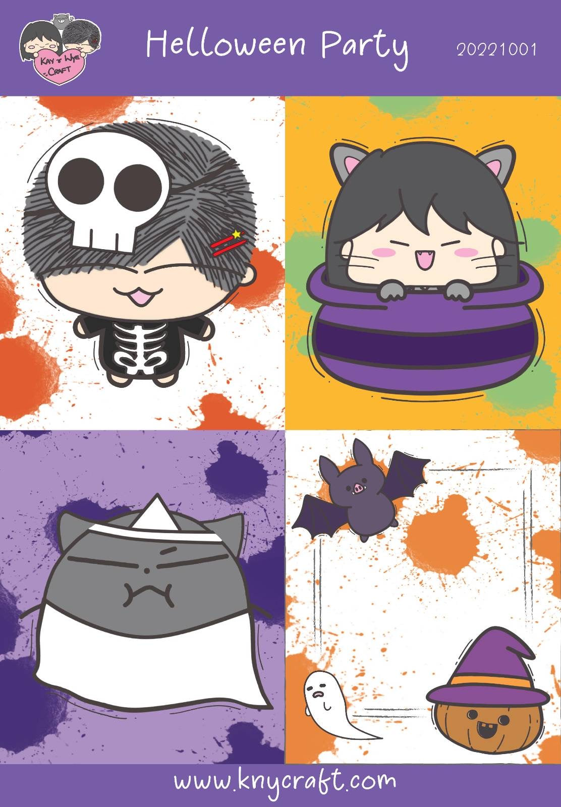 Kay & Wye Craft Halloween Party Sticker Sheet